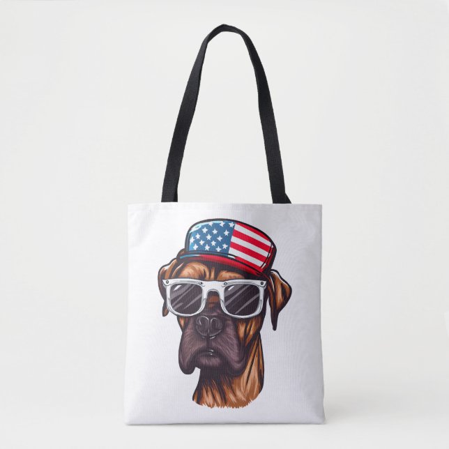 Bolsa Tote Festa Boxer 4 de julho (Frente)