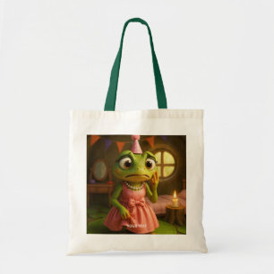 Bolsa Tote Festa da Menina Sapo Fofo Fantasia