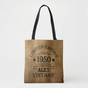 Bolsa Tote Festa de aniversário 75ª safra personalizada