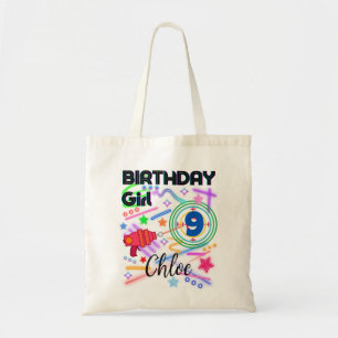 Bolsa Tote Festa de Aniversário da Marca Laser Colorida