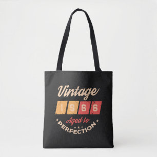 Bolsa Tote Festa de aniversário de 60 anos vintage personaliz