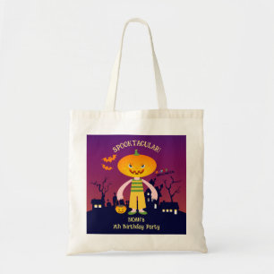 Bolsa Tote Festa de Aniversário de Menino Fantasia de Hallowe