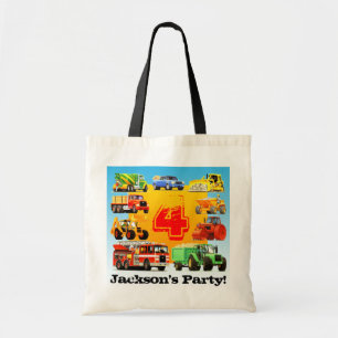 Bolsa Tote Festa de aniversário dos caminhões grandes 4o
