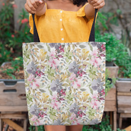 Bolsa Tote Festa de casamento Feliz de Florestas de Aquarela