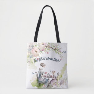 Bolsa Tote Festa de Chá da Mãe e Filha