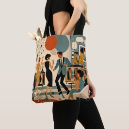 Bolsa Tote Festa de Dança do Martini Hípico do Modernismo de 