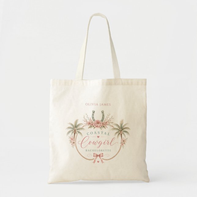 Bolsa Tote Festa de despedida de solteira de vaqueira costeir (Frente)