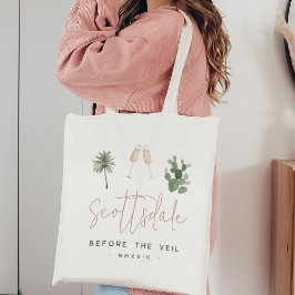 Bolsa Tote Festa de Despedida de Solteira no Deserto com Palm
