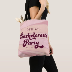 Bolsa Tote Festa de Despedida de Solteira Personalizada Retrô