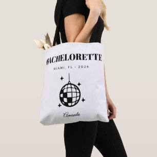 Bolsa Tote Festa de Despedida de Solteira Retro Last Disco No