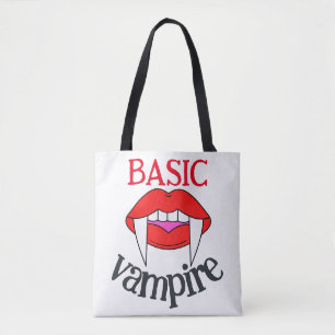 Bolsa Tote Festa de Dia das Bruxas Feliz Básico Dentes de Vam