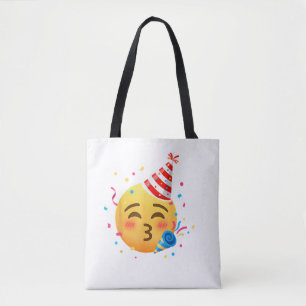 Bolsa Tote Festa de Emoticon Divertido