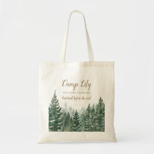 Bolsa Tote Festa de Fim de Semana em Acampamento Floresta Sel