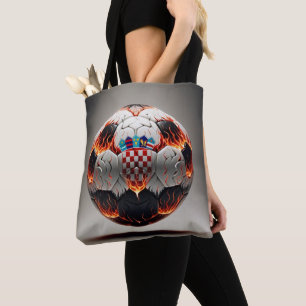 Bolsa Tote Festa de Futebol Croata Fiery