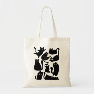 Bolsa Tote Festa de gatos pretos