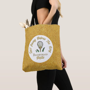 Bolsa Tote Festa de Golfe para Despedida de Solteira Brilho D
