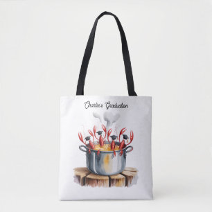 Bolsa Tote Festa de Graduação Cajun Engraçada 