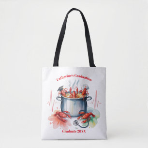 Bolsa Tote Festa de Graduação de Enfermeira Cajun Divertida