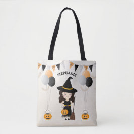Bolsa Tote Festa de Halloween da Bruxa Bonita