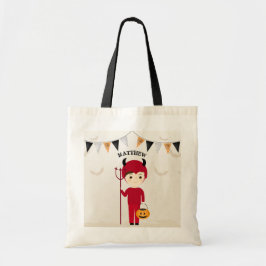 Bolsa Tote Festa de Halloween do Pequeno Diabo