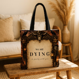 Bolsa Tote Festa de Halloween Ocidental Elegante