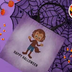 Bolsa Tote Festa de Halloween para Crianças Werewolf