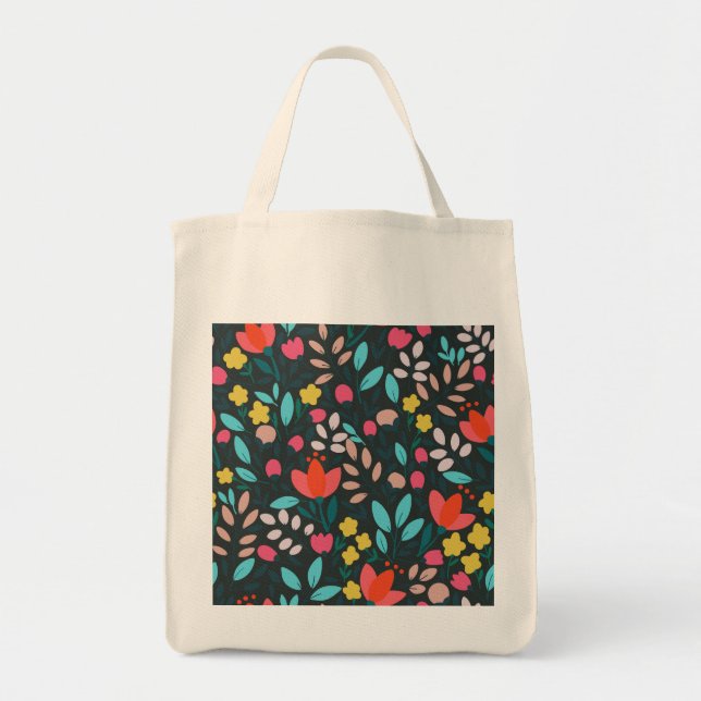 Bolsa Tote Festa de Jardim Primavera de Whimsso (Frente)