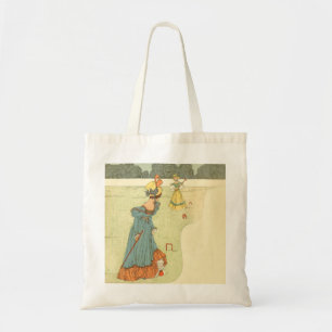 Bolsa Tote Festa de Jardim Vintage Croqué das Senhoras Vitori