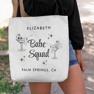 Bolsa Tote Festa de solteira Branca da Girly Babe Squad