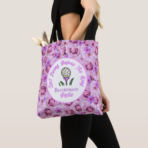 Bolsa Tote Festa de solteira, Chá de panela Lavanda Roxo