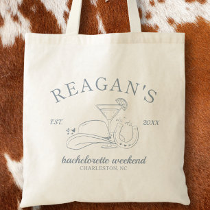 Bolsa Tote Festa de Solteira Desenhada à Mão Cowgirl Ocidenta