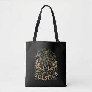 Bolsa Tote Festa de Yule do Solstício de Inverno Natal