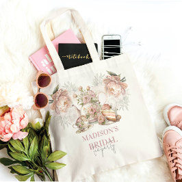Bolsa Tote Festa do Chá elegante e Personalizada para Noivas