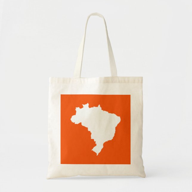 Bolsa Tote Festa Laranja Brasil (Frente)