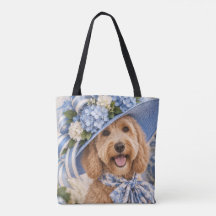 Festa no Jardim do Goldendoodle Floral Elegante