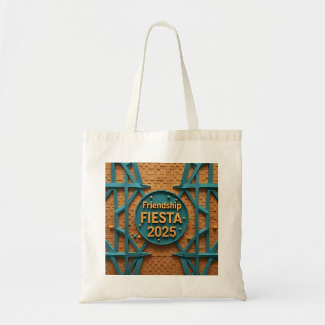 Bolsa Tote Festa Ocre Amizade (Frente)