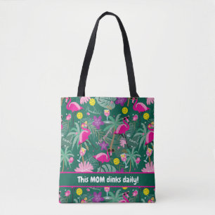 Bolsa Tote 🤩 festa tropical com pijama, texto personalizado