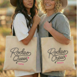 Bolsa Tote Festa Western de Bach de Rodeio Rosa