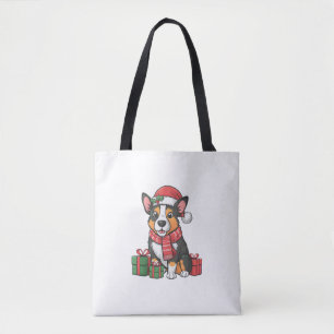 Bolsa Tote Festas de Natal de Cães de Gado Australianos Holid