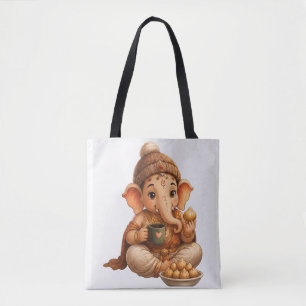 Bolsa Tote Festival Cute Ganesha Ganesh Chaturthi