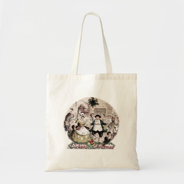 Bolsa Tote Fezziwig-Dickens e saco do Natal (Frente)