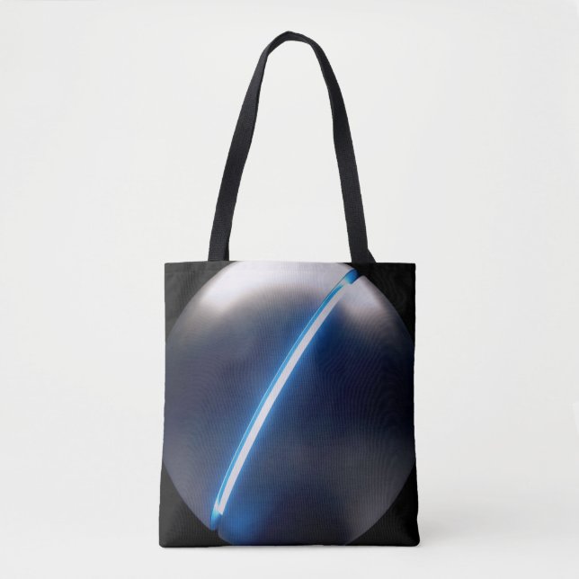 Bolsa Tote Ficção científica preto e branco (Frente)
