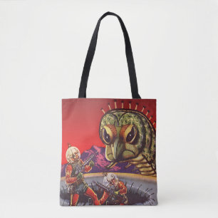 Bolsa Tote Ficção Científica Vintage Guerra de Centopéia Inse