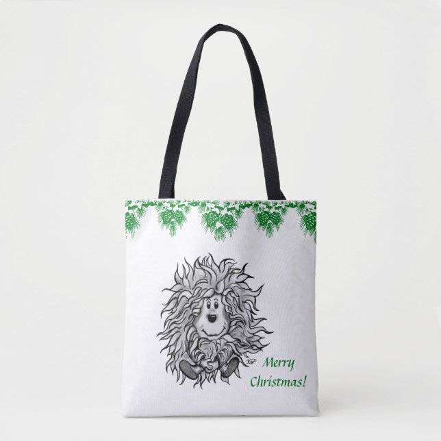 Bolsa Tote Fidel, o pequeno Goblin da Floresta (Frente)