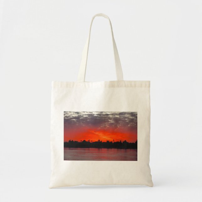 Bolsa Tote Fiery Red Nile River Sunset .JPG (Frente)