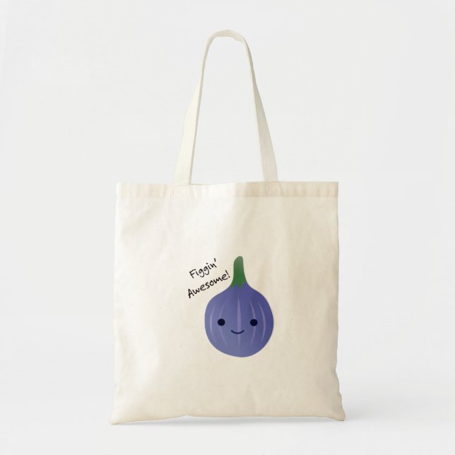 Bolsa Tote Figgin Infantável Cute Kawaii Fig (Frente)