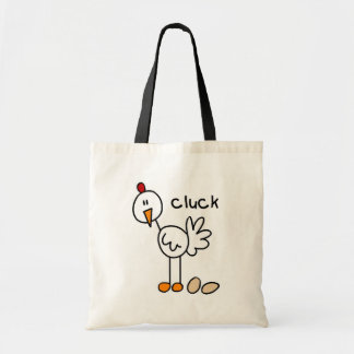 Bolsa Tote Figura camiseta e presentes da vara da galinha