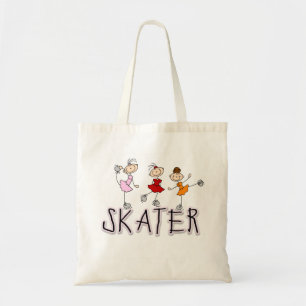 Bolsa Tote Figura camiseta e presentes da vara do patinador