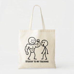 Bolsa Tote Figura do adesivo Gym