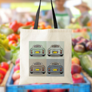 Bolsa Tote Figuras Cores de Época do Figaro Car Tote Bag